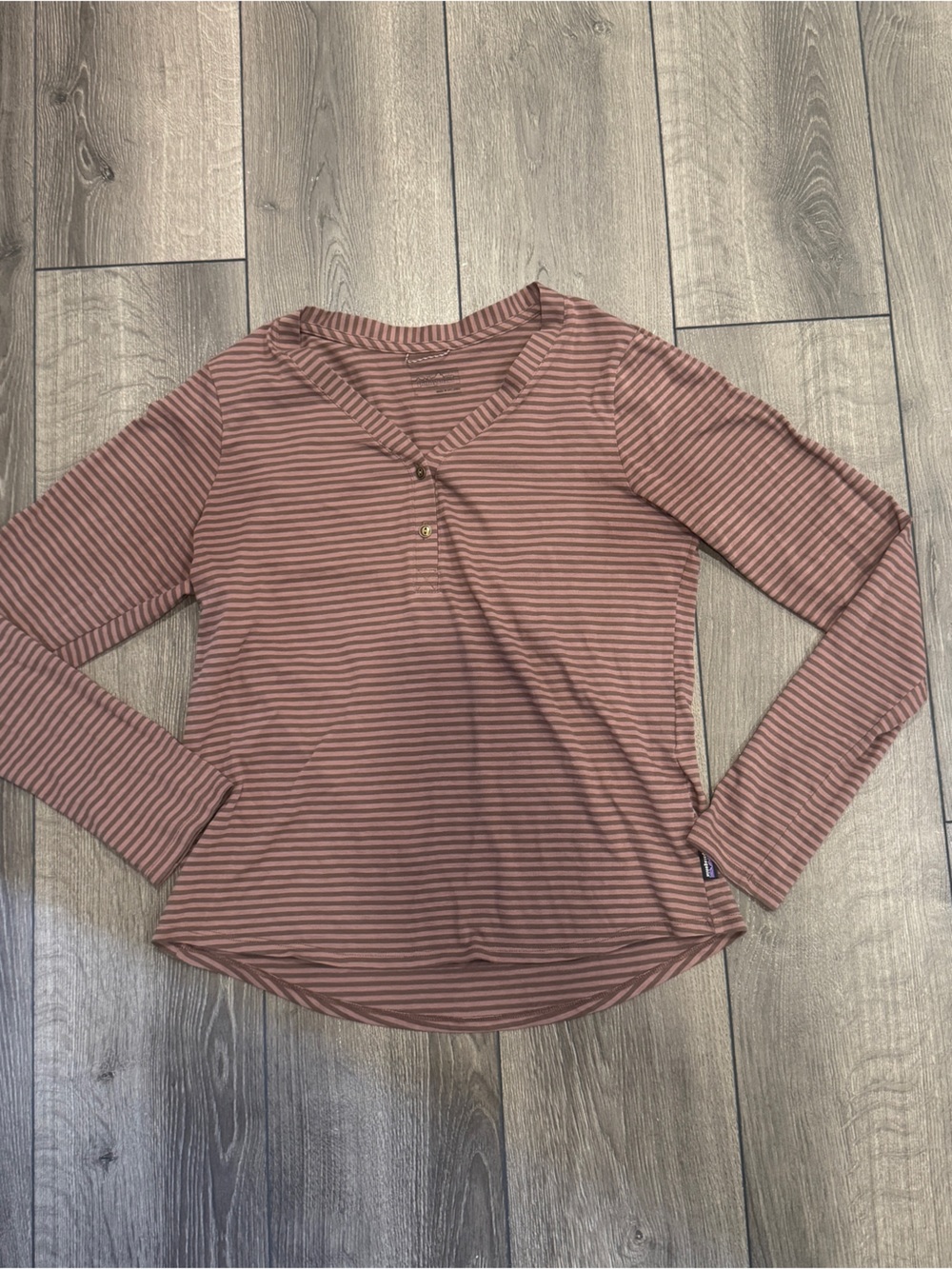 Women’s Long Sleeve Stripped Shirt Patagonia Sz L